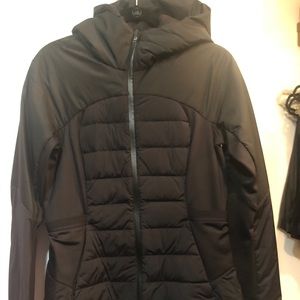 Lululemon black down for it all Jacket